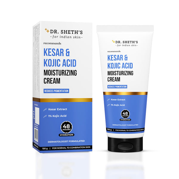 Dr. Sheth's Kesar & Kojic Acid Moisturizing Cream - 100g