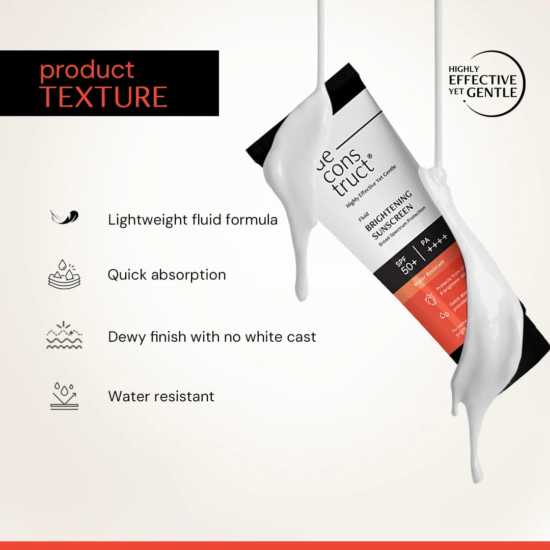 Deconstruct Fluid Brightening Sunscreen for Dry Skin - SPF 50+