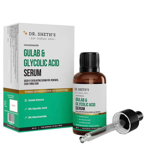 Dr. Sheth's Gulab & Glycolic Acid Serum - 30ml