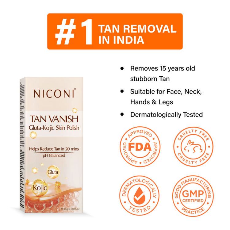 Niconi Tan Vanish Gluta-Kojic Skin Polish (180g)