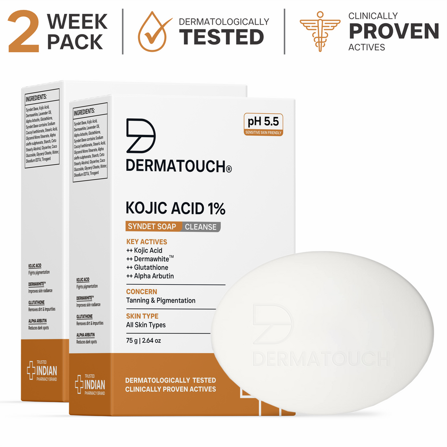 Dermatouch Kojic Acid 1% Soap 75g (pack of 2)