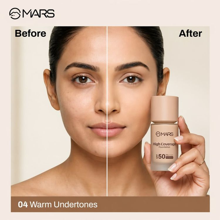 MARS SPF50 PA++++ High Coverage Liquid Foundation - Shade-06
(40ml)