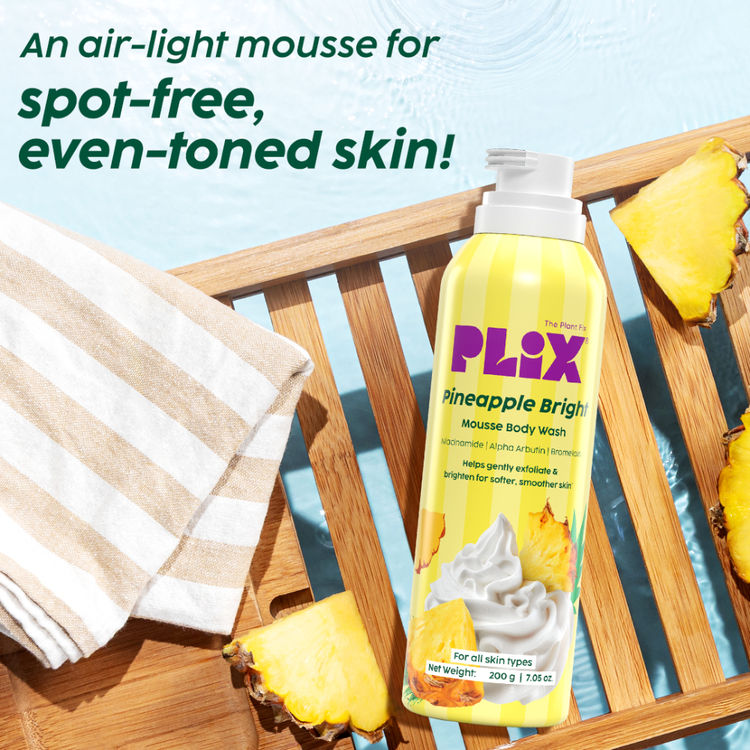 Plix Pineapple Bright Mousse Body Wash For Even-Looking Skin Tone
(200g)