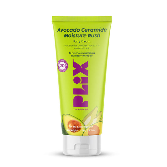 Plix Avocado 1% Ceramide Moisture Rush Barrier Repair Cream With SPF 20
(50 g)
