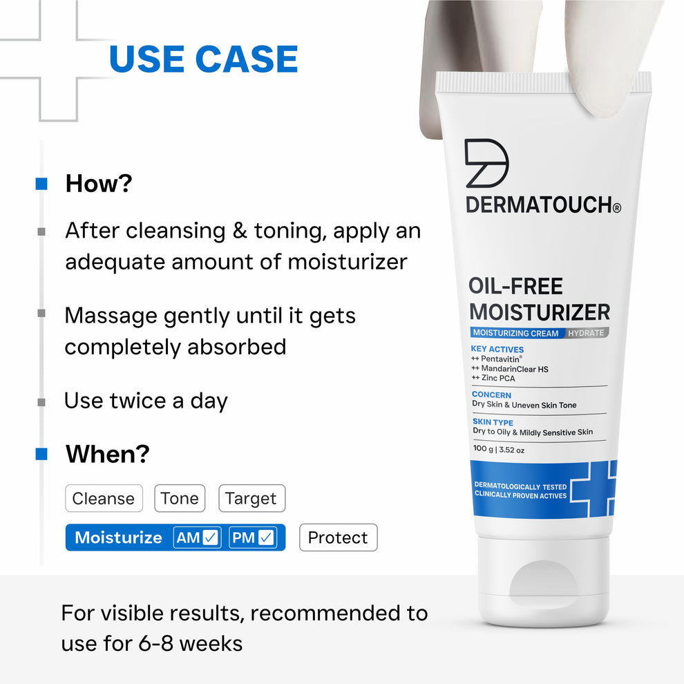 Dermatouch Oil-Free Moisturizer for Dry Skin & Uneven Skin Tone
