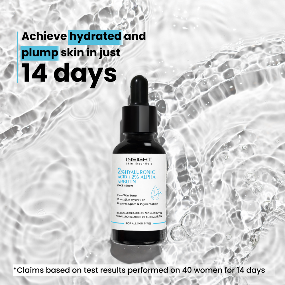 Insight cosmetics 2% Hyaluronic Acid + 2% Alpha Arbutin Face Serum