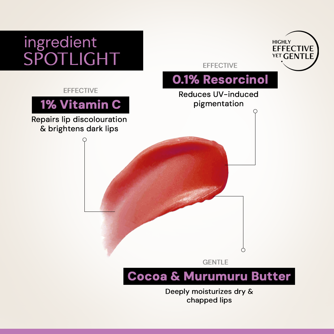 Deconstruct Brightening Tinted Lip Balm with 1% Vitamin C & 0.1 Resorcinol SPF 50