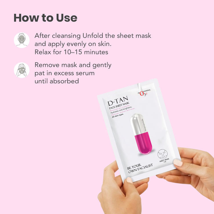 O3+ Facialist Dtan Face Sheet Mask With Niacinamide
(30ml)