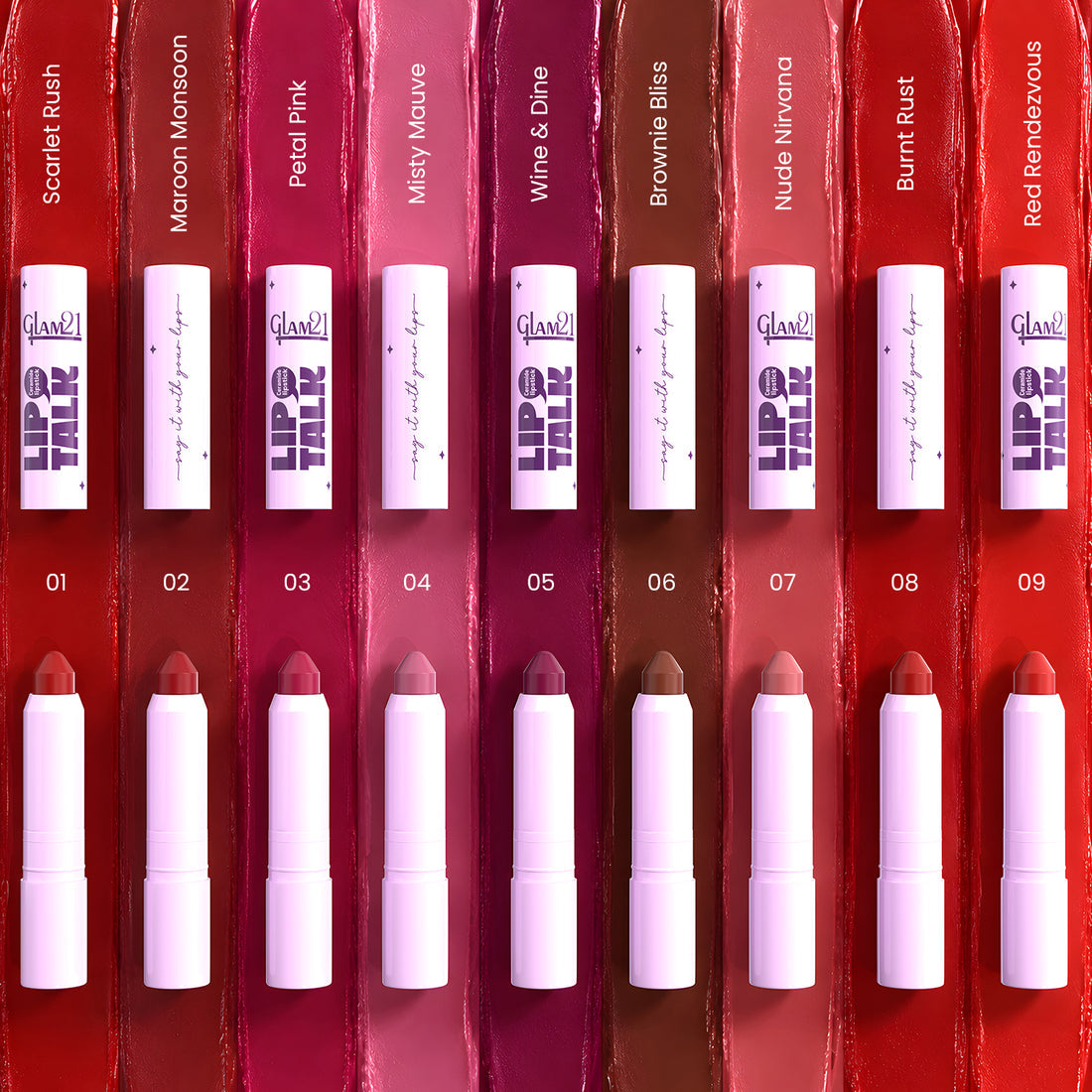 Glam21 Lip Talk Ceramide Lipstick / 02 Maroon Monsoon