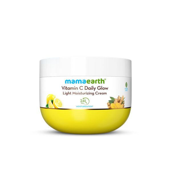 Mamaearth Vitamin C Daily Glow Light Moisturizer with Turmeric & Vitamin C for Skin Brightening - 200 g