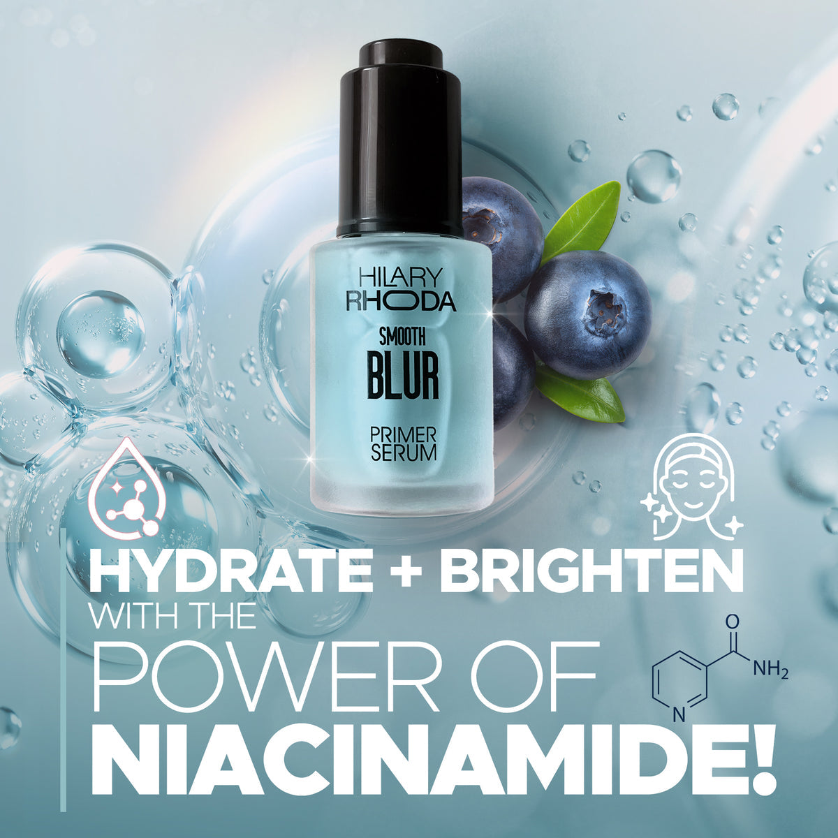 Hilary Rhoda SmoothBlur Primer Serum (Blueberry)