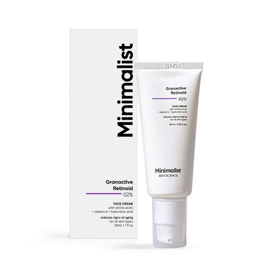 Minimalist 2% Granactive Retinoid Anti Aging Face Cream With Vitamin E & HA
(30ml)