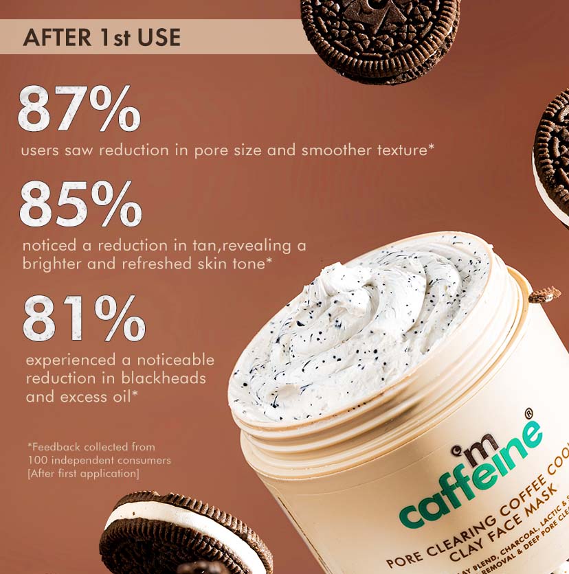 Mcaffeine Pore Cleanse Coffee Cookie Detan Face Mask - 100gm
