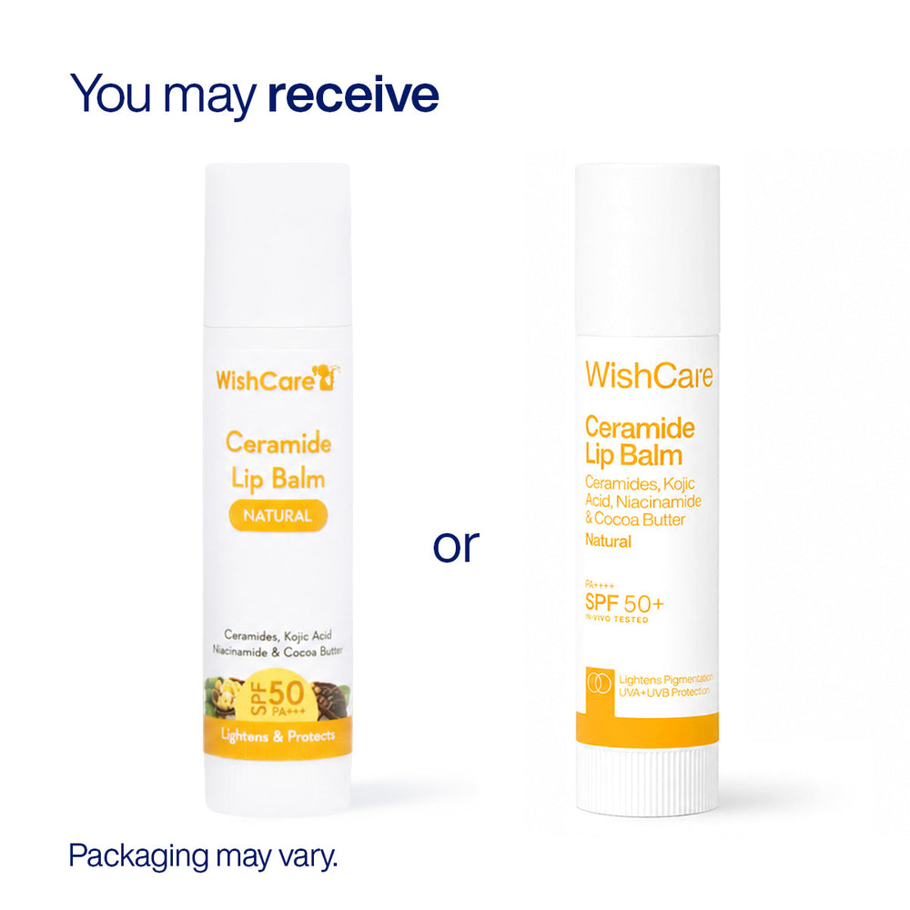 Wishcare Ceramide Lip Balm with SPF 50 PA+++ (Untinted)