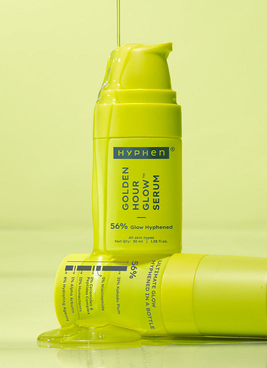 Hyphen Golden hour glow serum | 5% niacinamide, 1% alpha arbutin- 30 ml