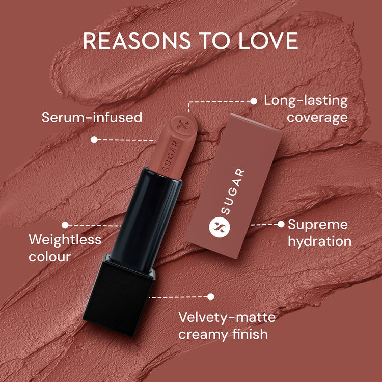 SUGAR Glide Peptide Serum Lipstick - 09 Boston Blush (4.2g)