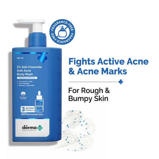 The Derma Co 2% Sali-Cinamide Anti-Acne Body Wash - 250 ml