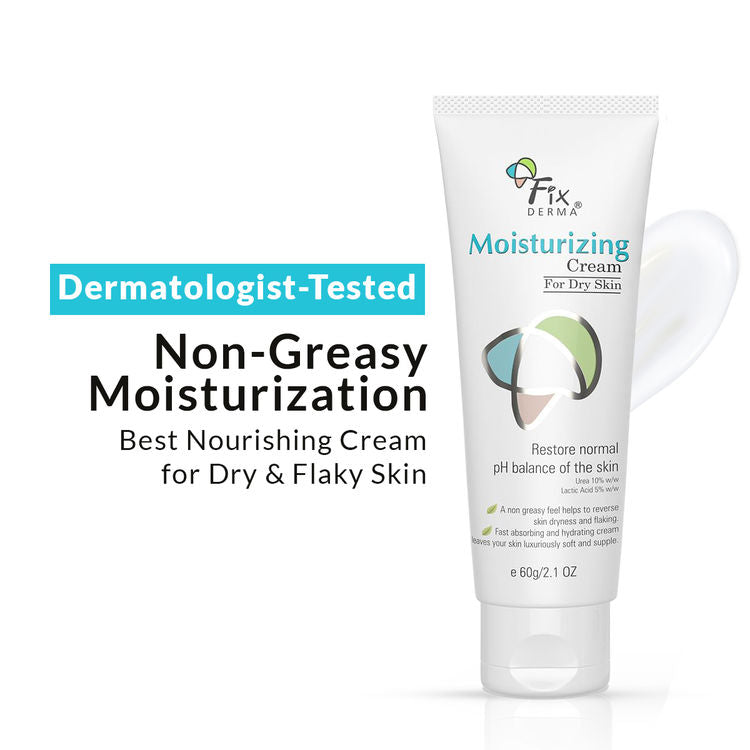 Fixderma Daily Moisturizing Cream For Hydration and Moisturization, NonComedogenic & NonGreasy (60 g)