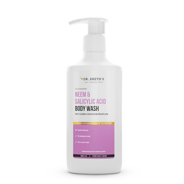 Dr. Sheth's Neem & Salicylic Acid Body Wash - 250ml
