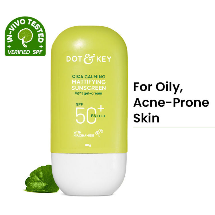 Dot & Key Cica + Niacinamide Matte Sunscreen SPF 50+ PA++++ (80g)