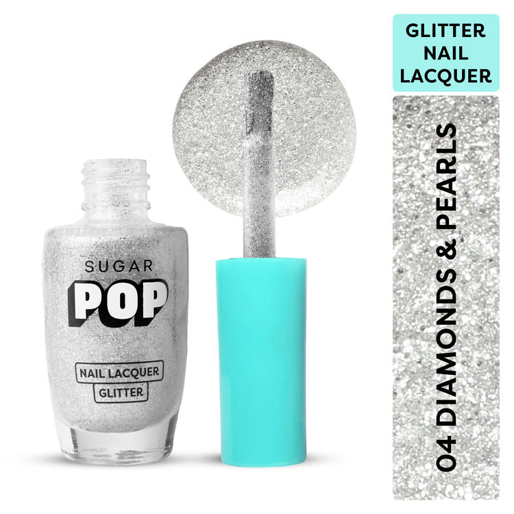 SUGAR POP Glitter Nail Lacquer ( 04 Diamonds Pearls)