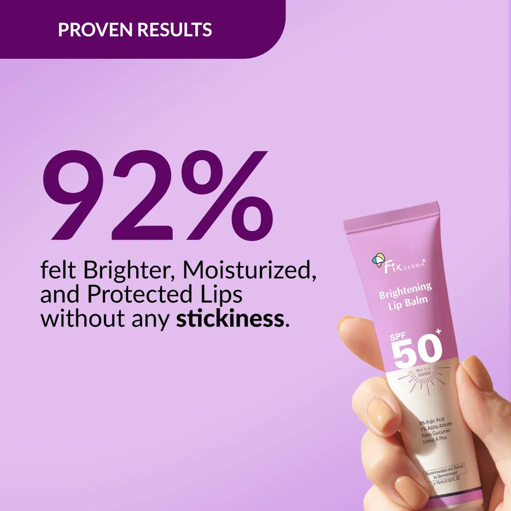 Fixderma Brightening Lip Balm SPF 50+ | Best Lip Balm for Dark Lips with SPF 50+