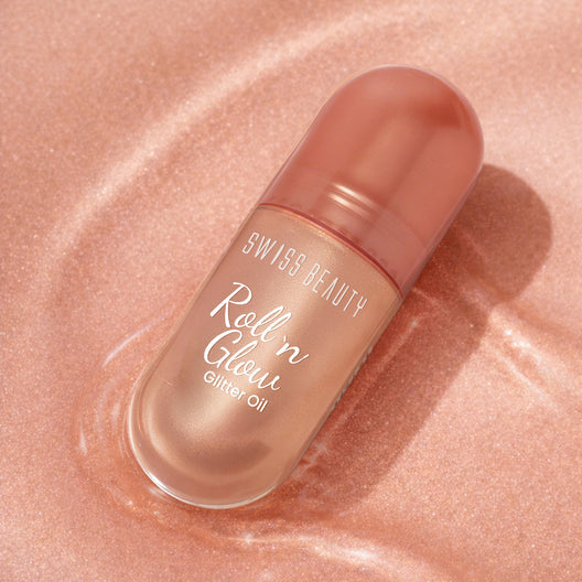Swiss beauty Roll 'n' Glow Glitter Oil / Roll 'n' Rosé