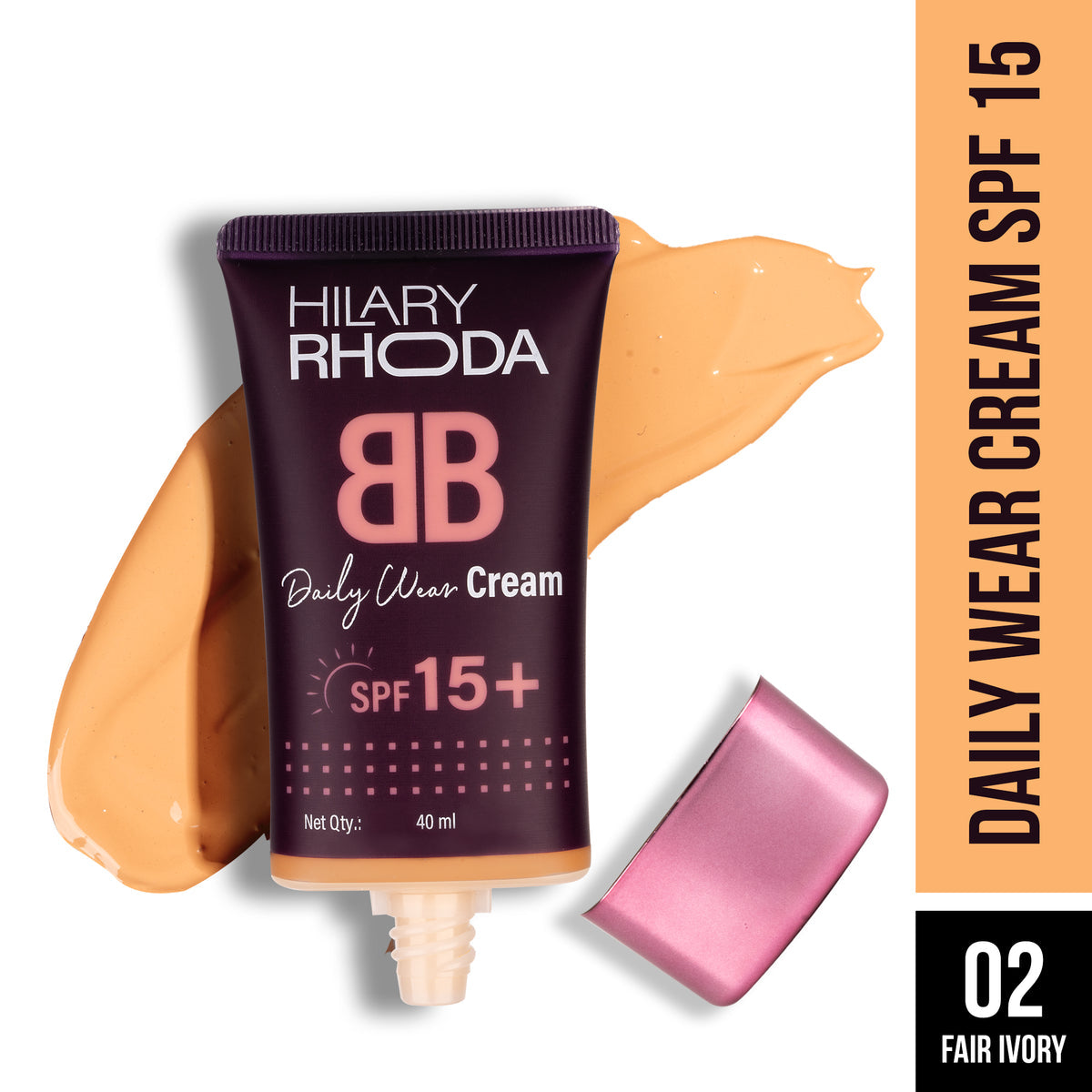 Hilary Rhoda Daily Wear Cream SPF 15 (Fair Ivory 02)