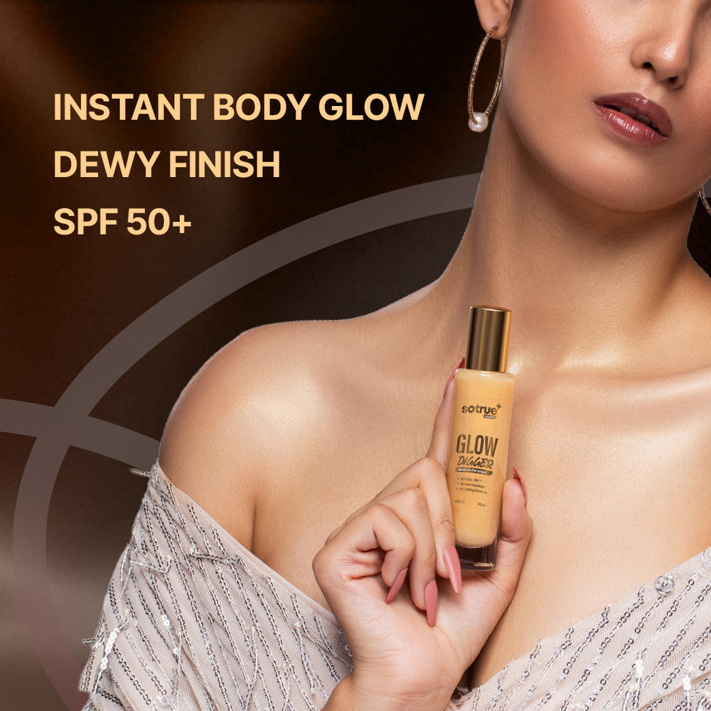 So True Glow Digger Body Glow Spray | SPF 50+ PA+++ | Instant Radiant Shine