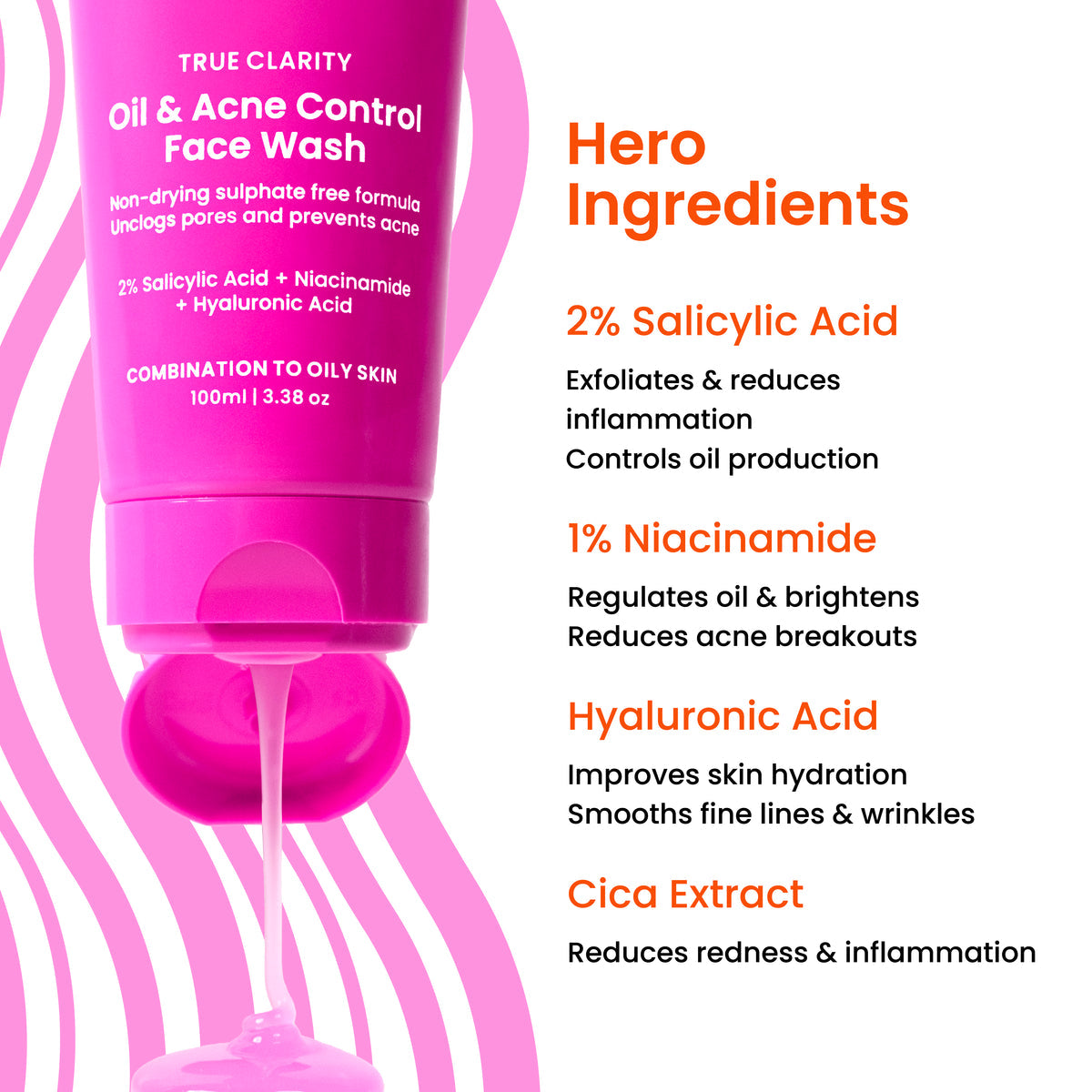 Foxtale Oil & Acne Control Face Wash 100ml