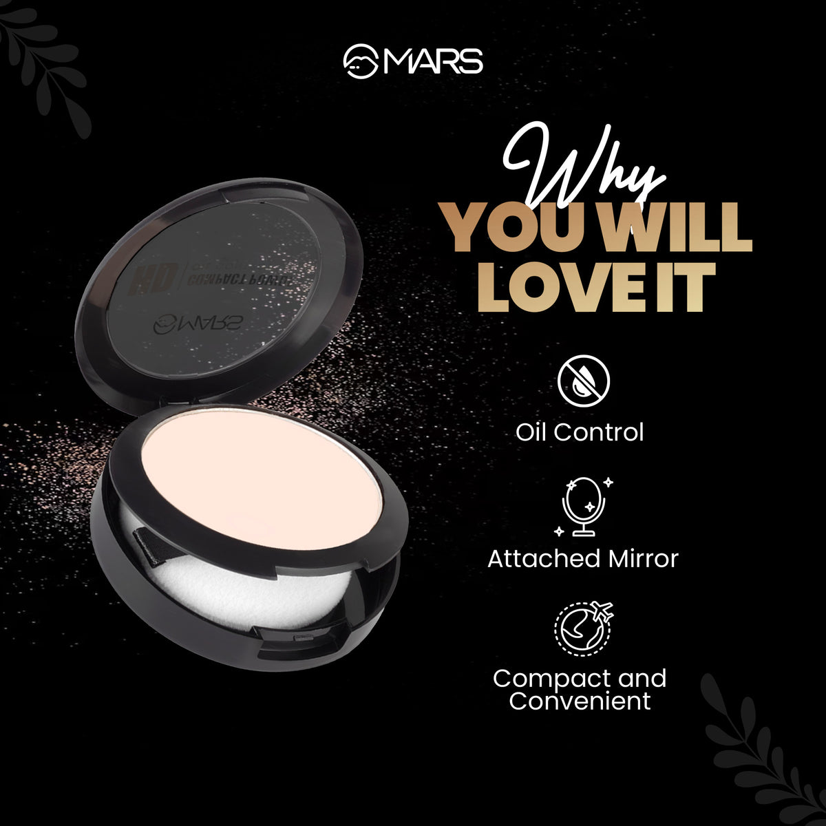 Mars HD Compact Powder | Oil Control (01-icing)