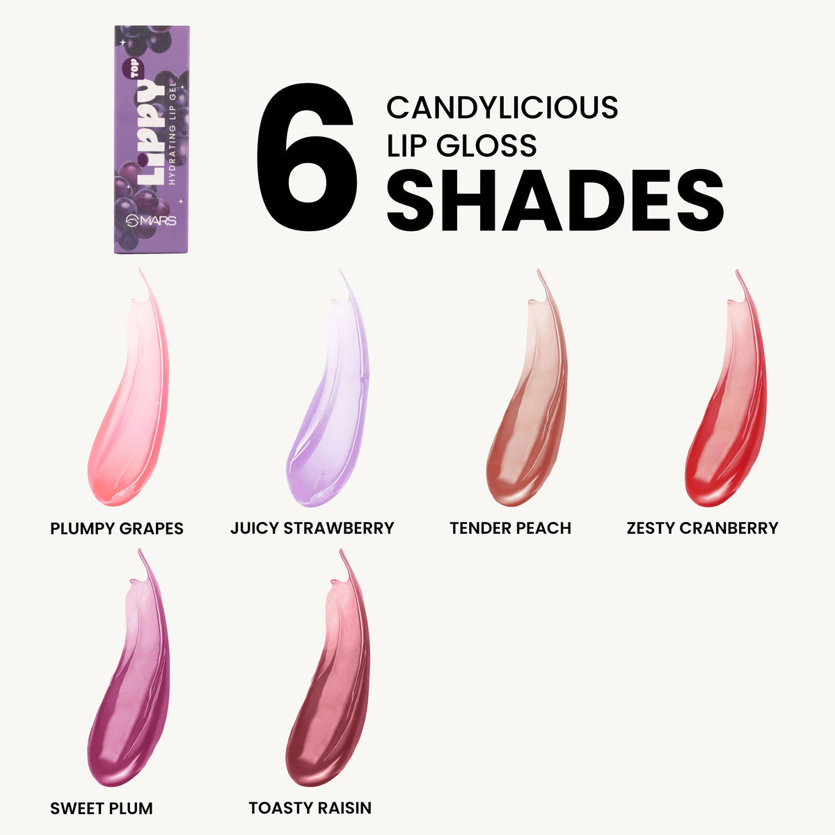 Mars Lippy Top Hydrating Lip Gel (1 Plumpy Grapes)