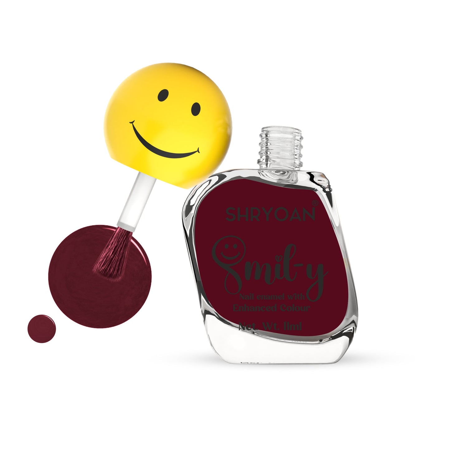 Shryoan Ultra Glossy Nail Paint(Maroon Oak)