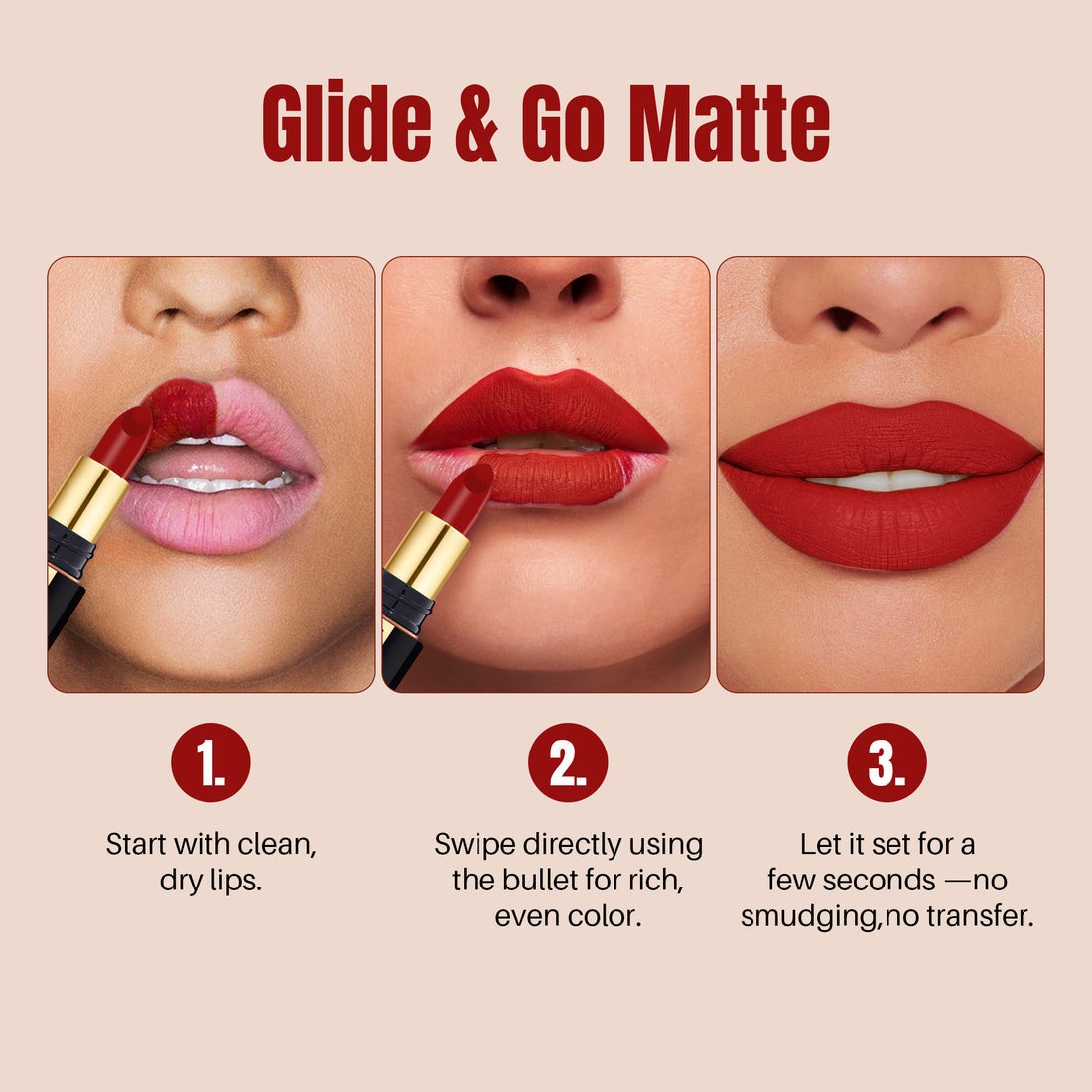 Colors Queen Luxury Matte Non-Transfer Lipstick Waterproof & Bold (16 Coffee Commando)