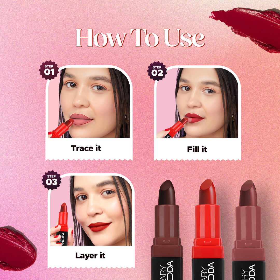 Hilary Rhoda Trap Of Matte 6 Bullet Mini Lipstick