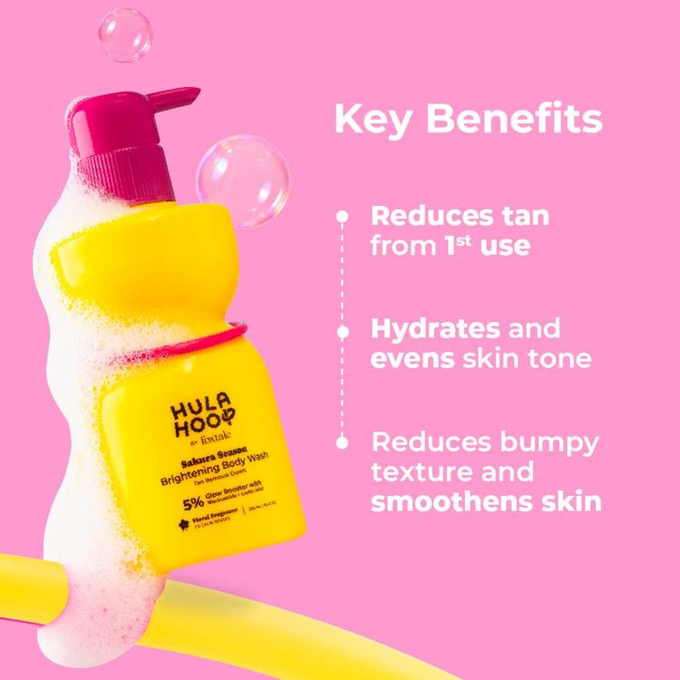 Foxtale Hula Hoop Brightening Body Wash by Foxtale , Exfoliates & Reduces Tan
(250ml)