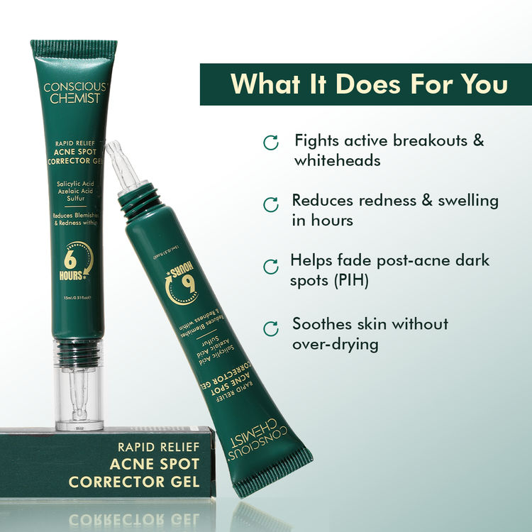 Conscious Chemist
Rapid Relief Acne Spot Corrector Gel (15ml)