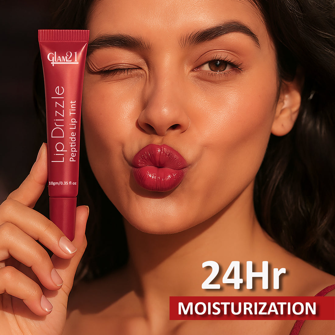 Glam21 Lip Drizzle Peptide Lip Tint (01 Sugar Plum)