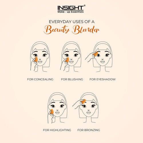 Insight cosmetics Beauty Blender Sponge Applicator (Orange)