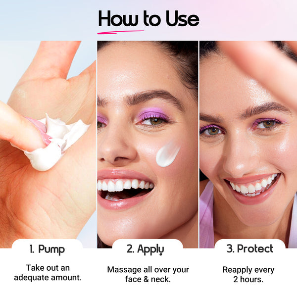 Aqualogica Illuminate+ Dewy Sunscreen In-Vivo Tested SPF 50+ PA++++ with Wild Berries & Alpha Arbutin - 50 g