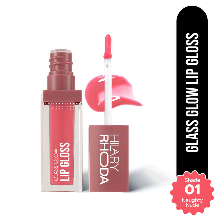 Hilary Rhoda Glass Glow Lip Gloss(Naughty Nude 01)