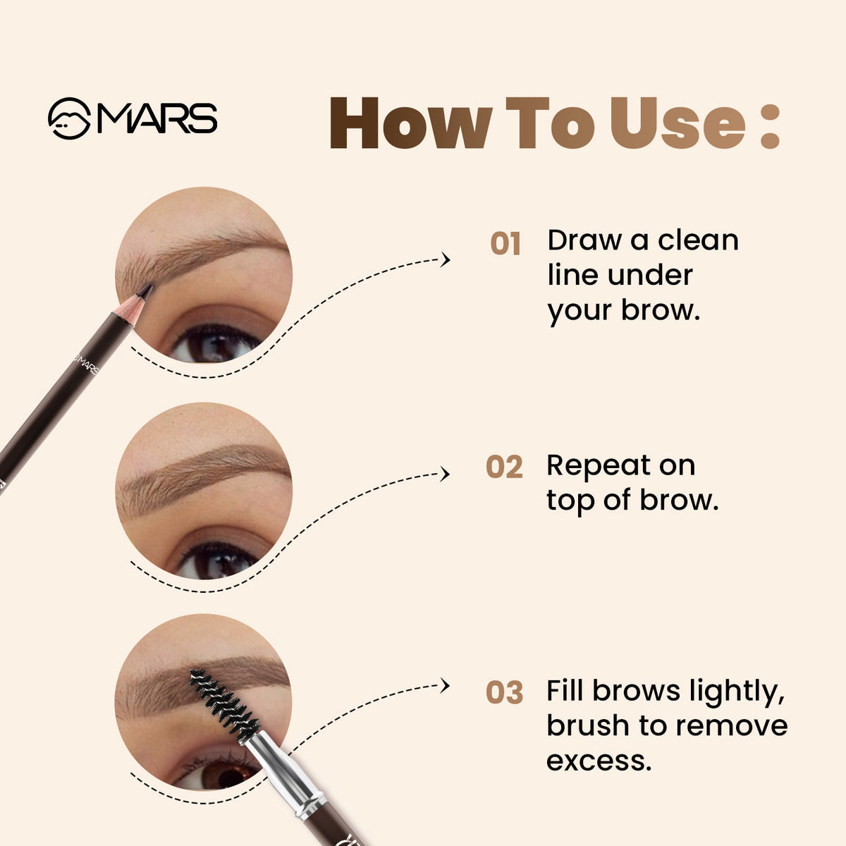 Mars Brow Better | Eyebrow Pencil (Dark Brown)