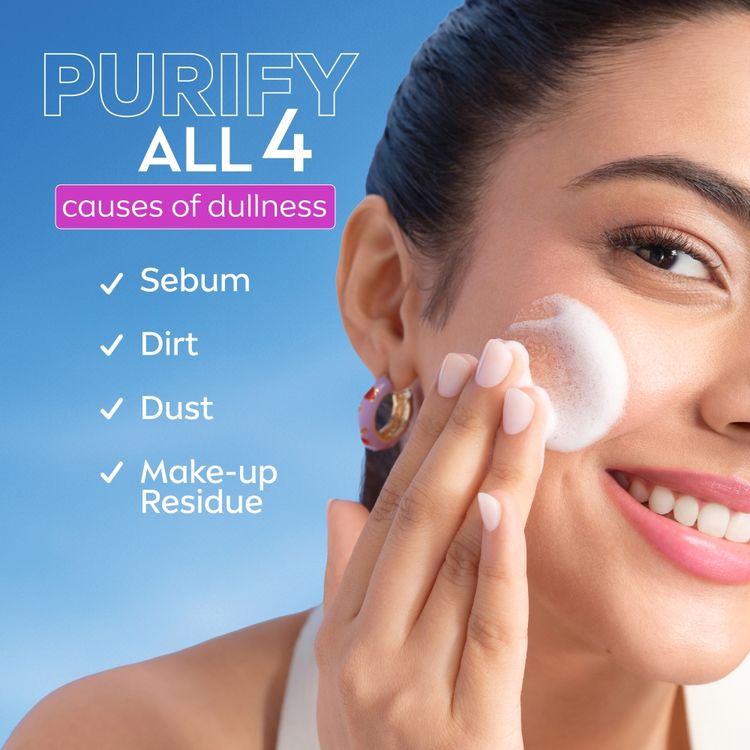 NIVEA Luminous Even Glow Bubble Foam Daily Gentle and Brightening Face Wash With 6 Acid complex
(100ml)