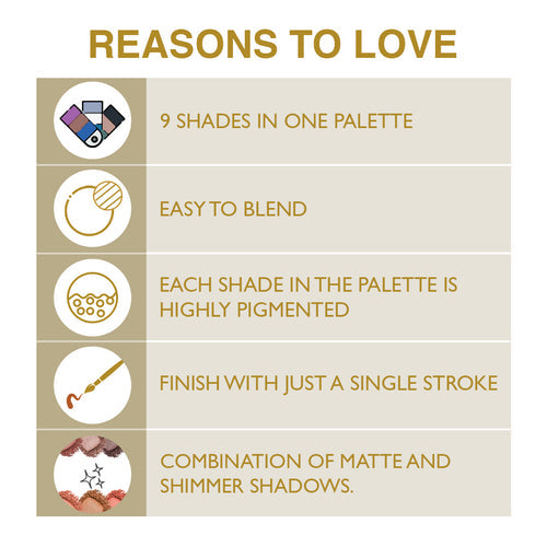 Insight professional Eyeshadow Palette (Brown)
