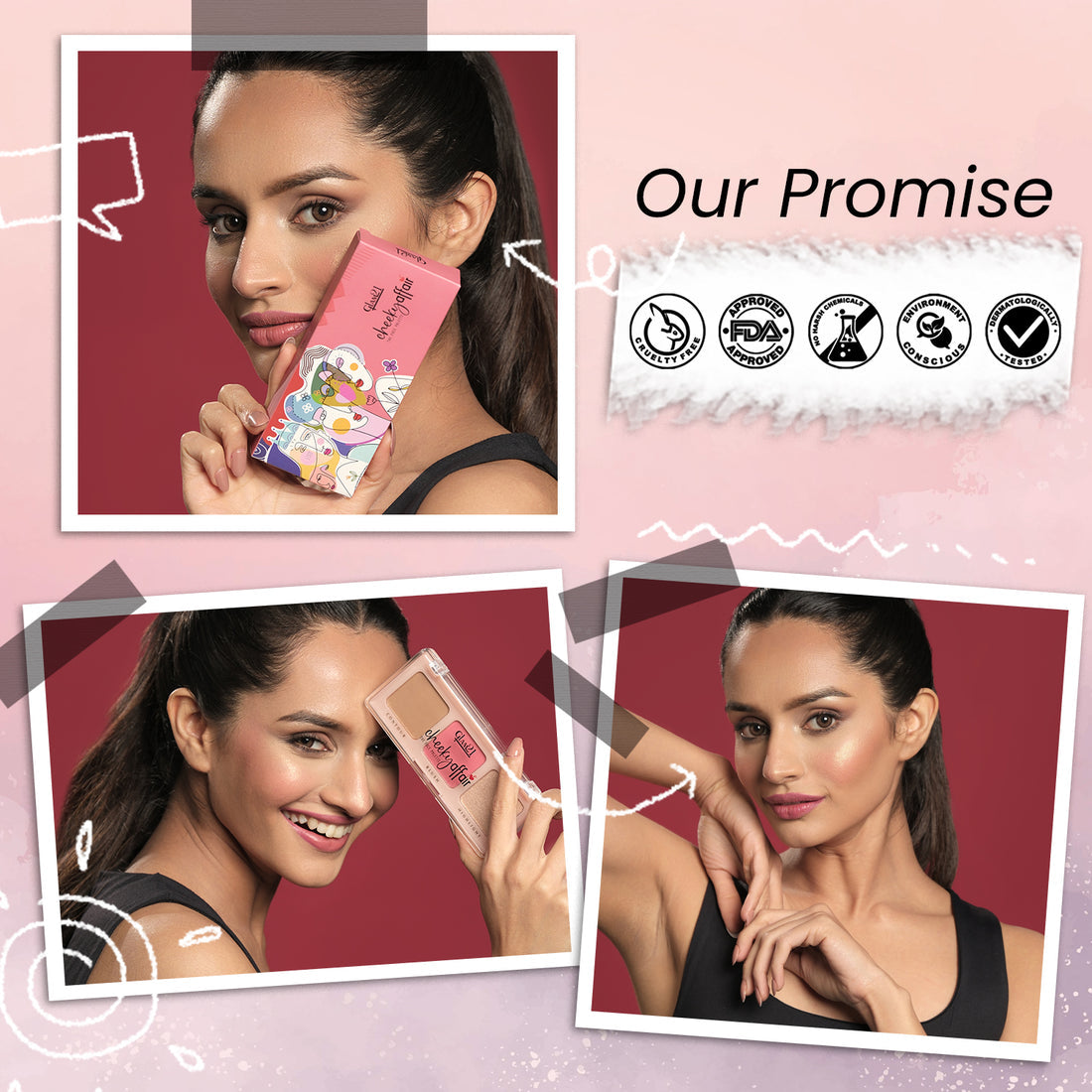 Glam21 Cheeky Affair The Face Palette (01Sunset)