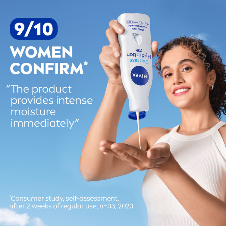 NIVEA Express Hydration BODY LOTION with Sea Minerals - 5 in 1 COMPLETE CARE for 48H Moisturization
(200ml)