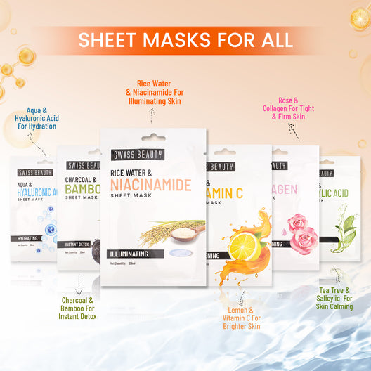 Swiss Beauty Rice Water & Niacinamide Sheet Mask