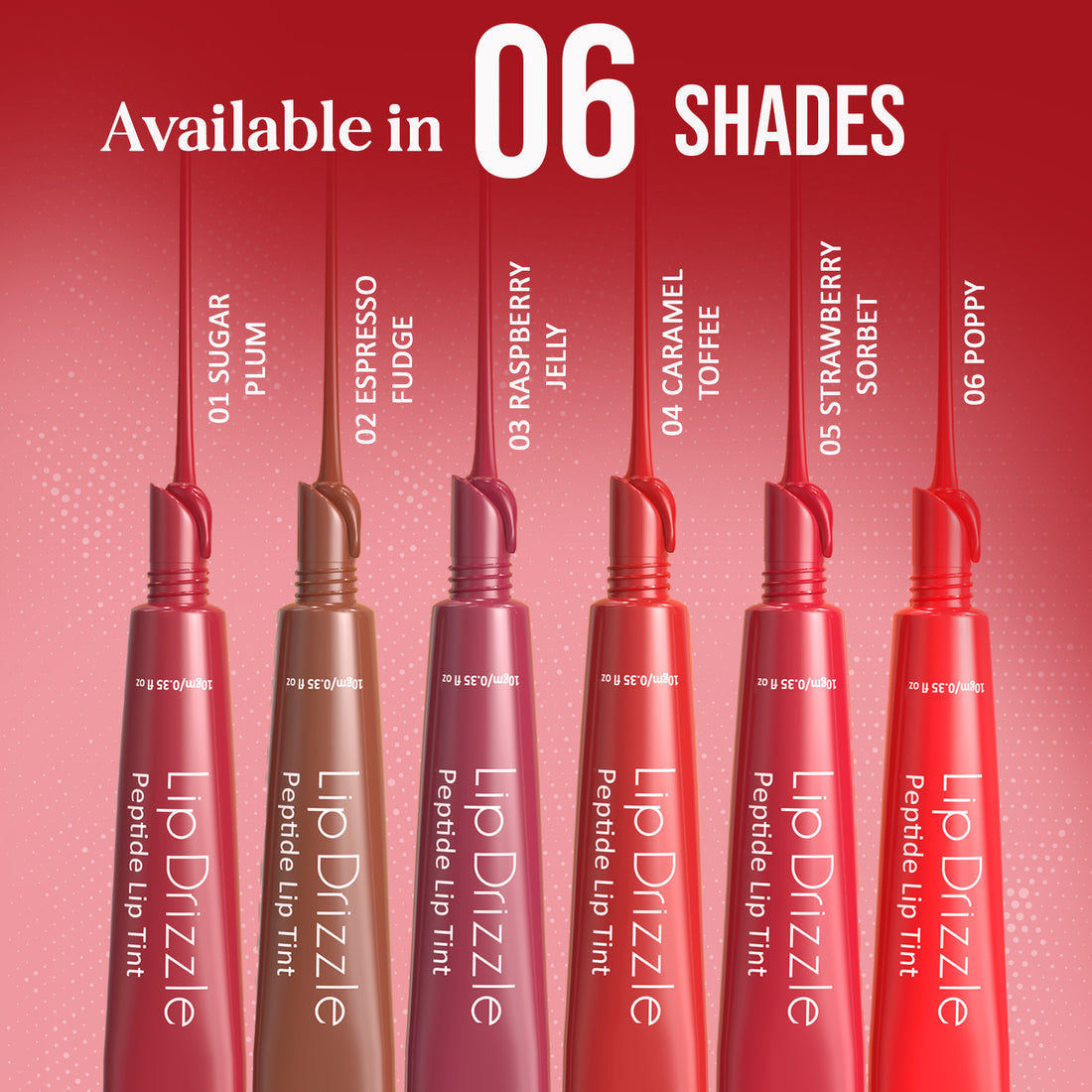 Glam21 Lip Drizzle Peptide Lip Tint (05 Strawberry Sorbet)