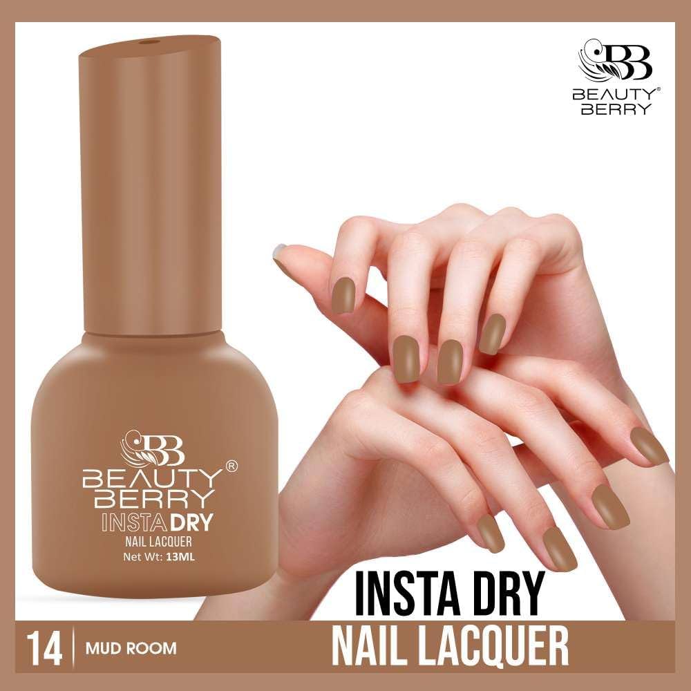 Beauty Berry Insta Dry Nail Lacquer (MUD ROOM-14)