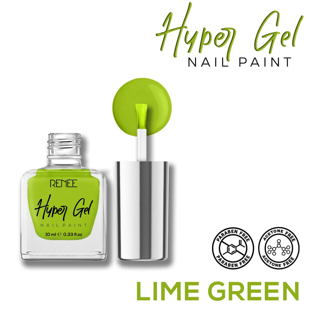 RENEE Hyper Gel Nail Paint 10ml (05 Lime Green)